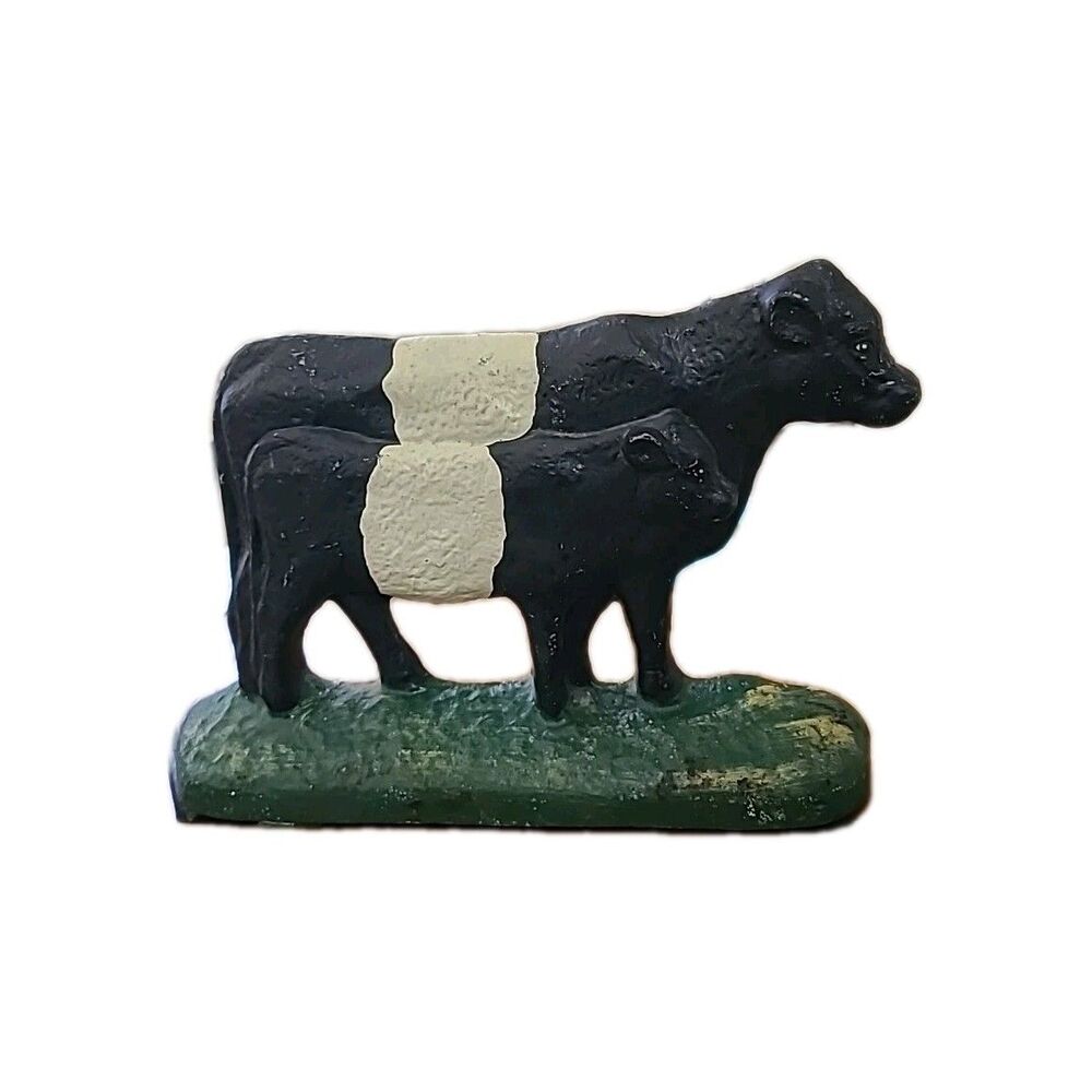 Vtg*1993*Cast Iron* Cows* Artist Signed 5 Lbs